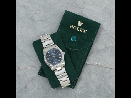 Ролекс (Rolex) Air-King 34 Blu Oyster Blue Jeans Dial  14000